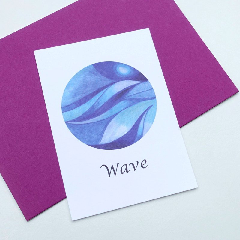 明信片 波浪 - 卡片/明信片 - 纸 