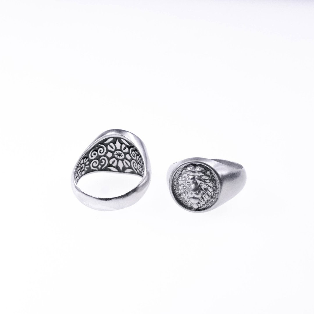 Inner Lion Signet Ring - 戒指 - 纯银 银色