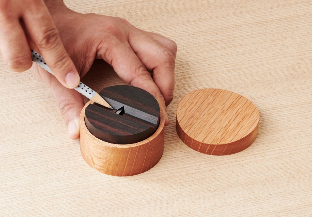 刨刀铺打造的削笔器 Shin-Cylinder - 其他 - 木头 咖啡色