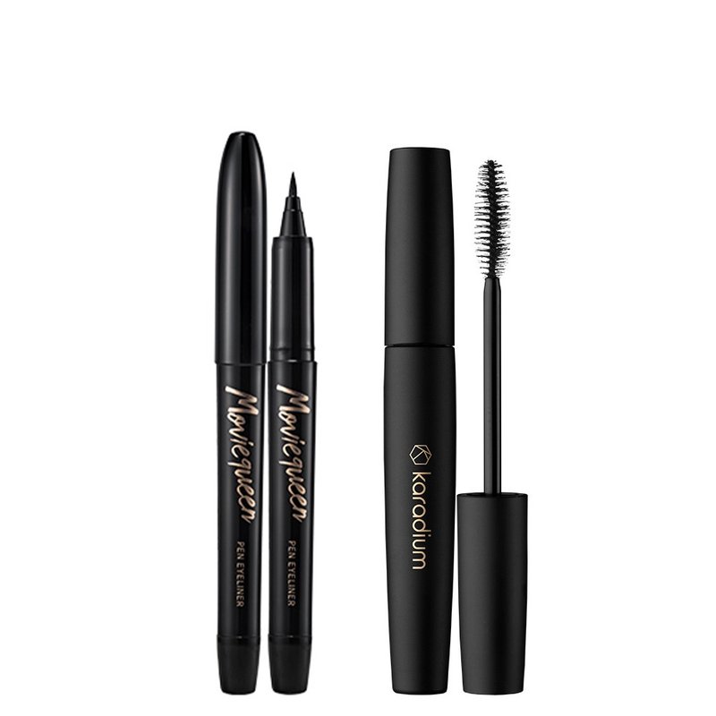 怦然心动眼妆组 - 电影女王防水眼线笔 + 电眼美瞳防水睫毛膏 - 眼/眉部彩妆 - 其他材质 黑色