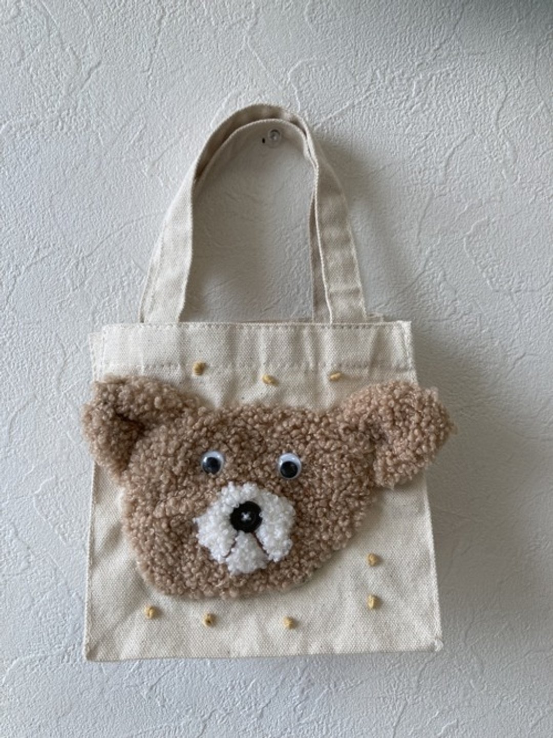 bear mini bag - 手提包/手提袋 - 棉．麻 