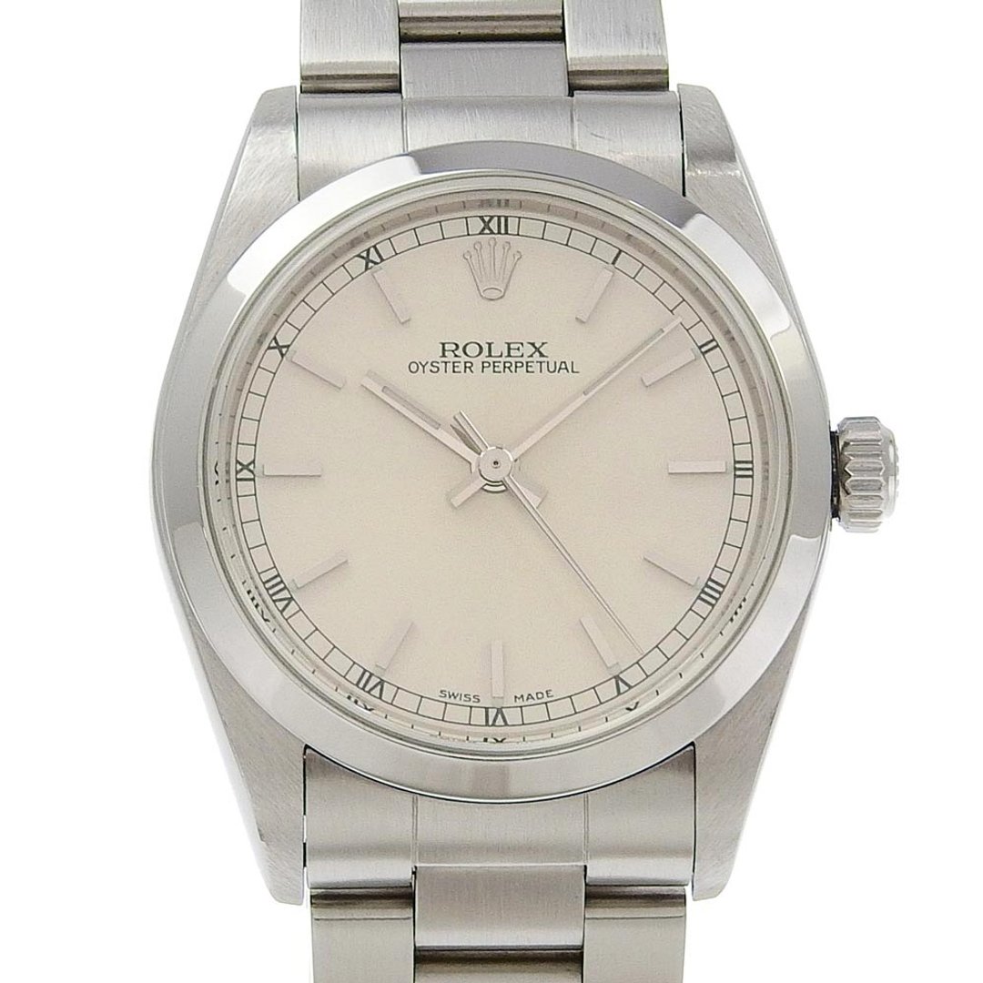 【日本直送】劳力士 ROLEX 蚝式恒动 腕表 cal.2230 77080 不锈钢 自动上链 银色表盘【二手】 - 女表 - 不锈钢 