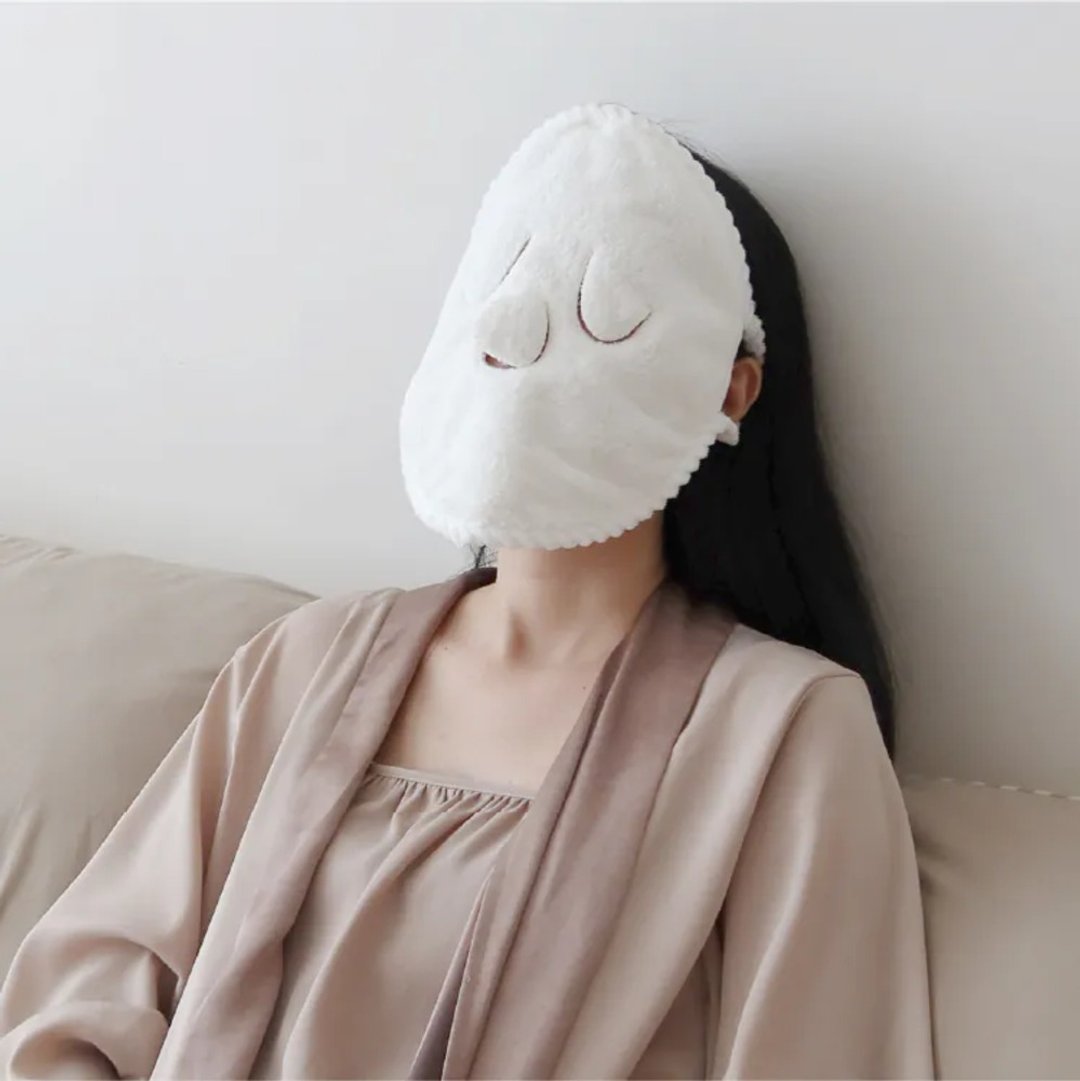 冷热敷毛巾【珊瑚绒双层加厚冷热敷脸毛巾】脸部美容前专用 - 毛巾浴巾 - 其他材质 白色