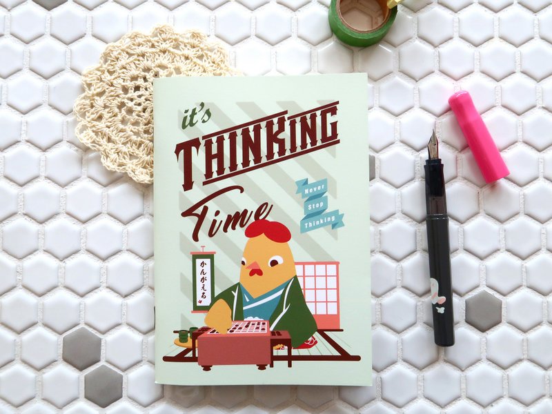 迪梦奇 钢钢好系列彩绘款 - 方眼格/棋手鸡 - 笔记本/手帐 - 纸 绿色