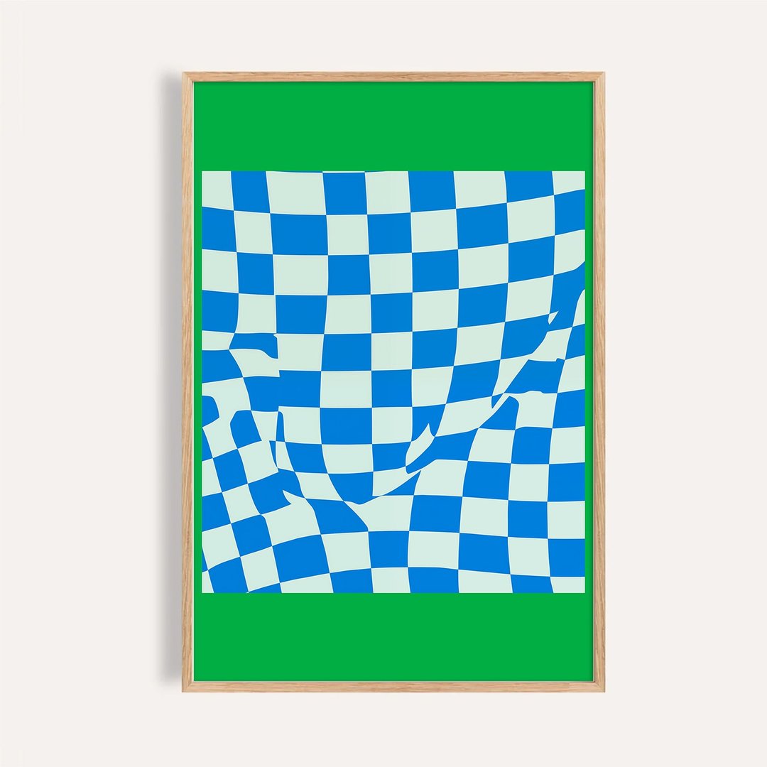 律动棋盘 Rhythm of the Grid / 现代几何波普艺术 / 挂画 无框画 - 海报/装饰画/版画 - 纸 