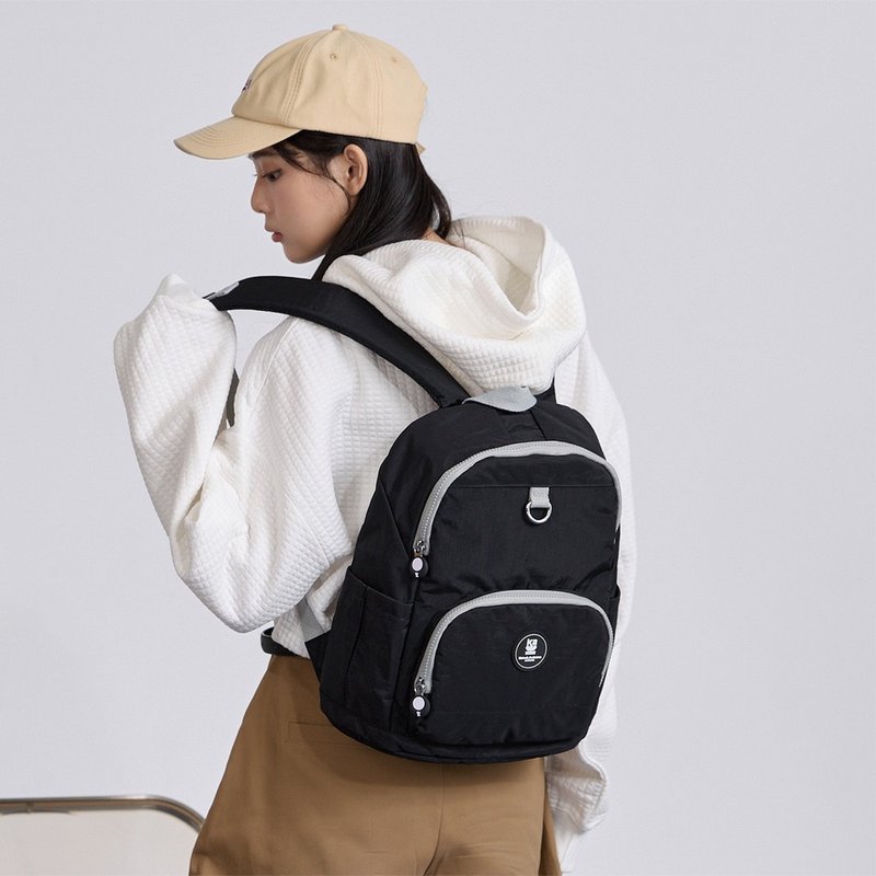 【Kinloch Anderson】迷雾森林 多功能隔层后背包-黑色 - 后背包/双肩包 - 尼龙 黑色