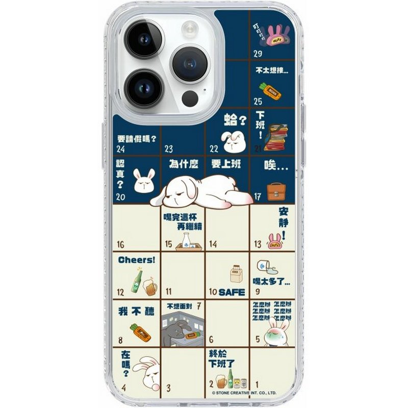 上班生活棋盘格 iPhone16 Samsung S25气垫防摔/标准/镜面手机壳 - 手机壳/手机套 - 塑料 多色