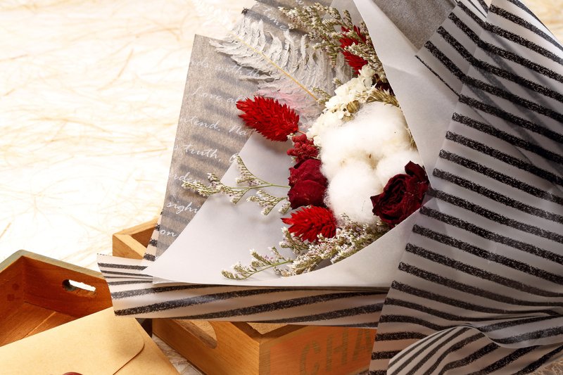 干燥花束 魔鬼中的天使 干燥花 毕业花束 - 干燥花/捧花 - 植物．花 黑色