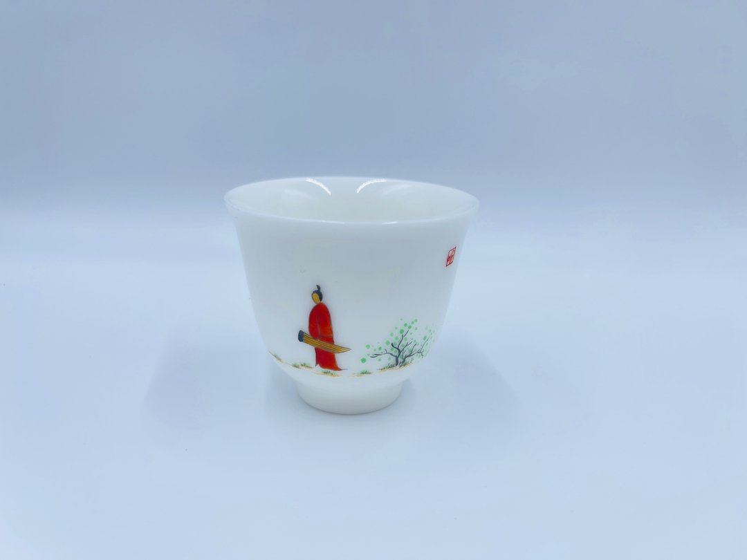 手绘主人杯 - 茶具/茶杯 - 瓷 白色