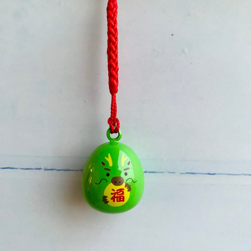 水琴铃吊饰-龙-双面图案 - 挂绳/吊绳 - 铜/黄铜 