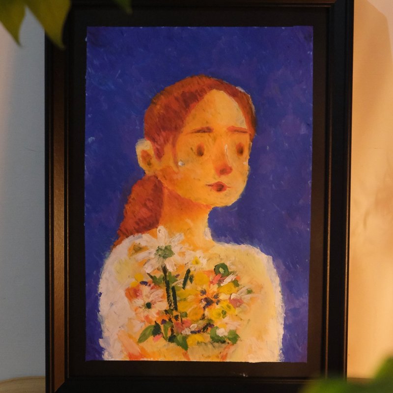 把你画下来 油画笔手绘版 似颜绘 每月限量5幅 - 订制画像 - 纸 