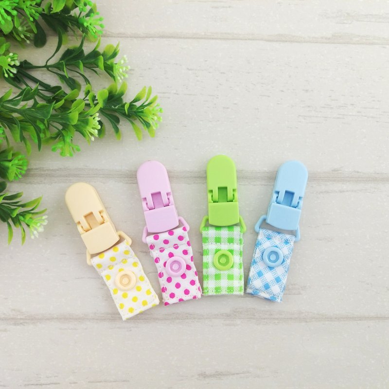 扣式手帕夹 (须搭配扣式手帕使用) - 围嘴/口水巾 - 棉．麻 多色