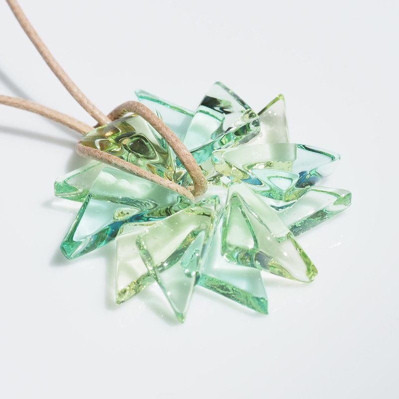 风车玻璃 (风车【爽】) 项链【可选绳色、长度】【订制商品】 - 项链 - 玻璃 绿色