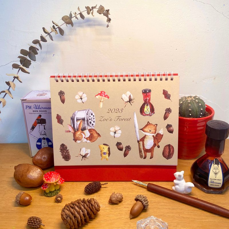 Zoe's forest 2023年 森林植物桌历A5 - 年历/台历 - 纸 