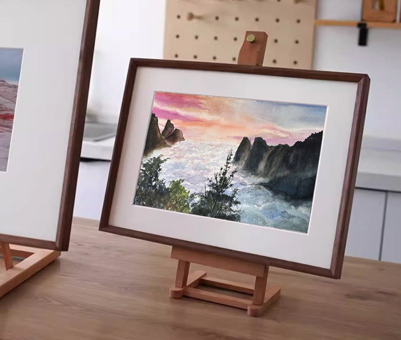 祥云 | 疗愈水彩系列 水彩原画 - 海报/装饰画/版画 - 纸 白色