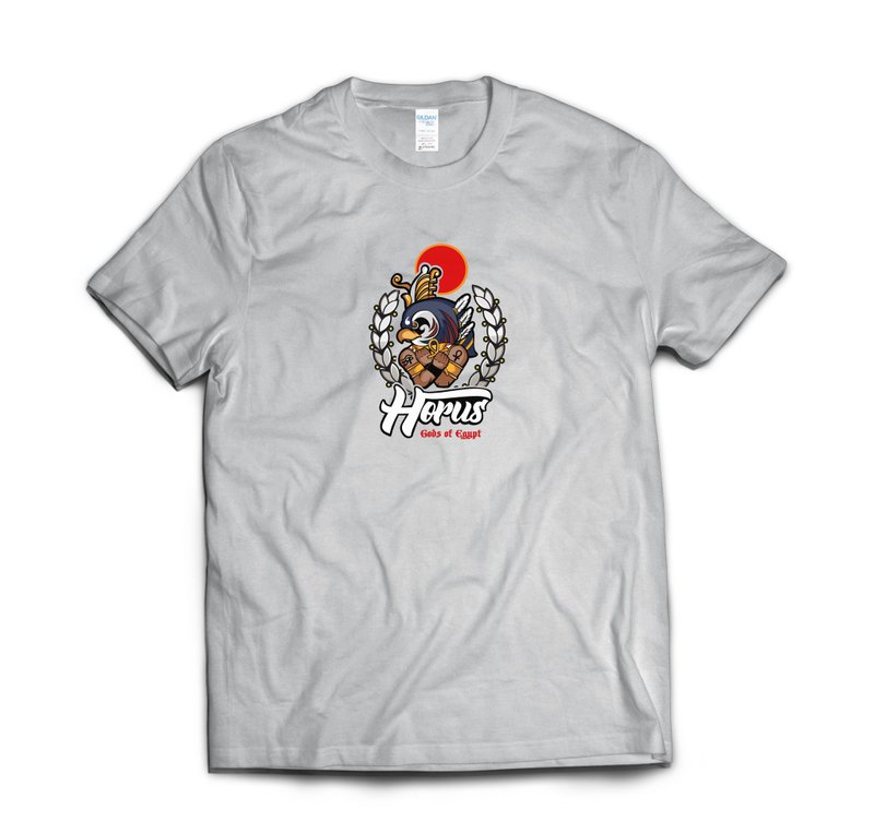 太阳神荷鲁斯-T-shirt 白/黑/灰/藏青 - 男装上衣/T 恤 - 棉 多色