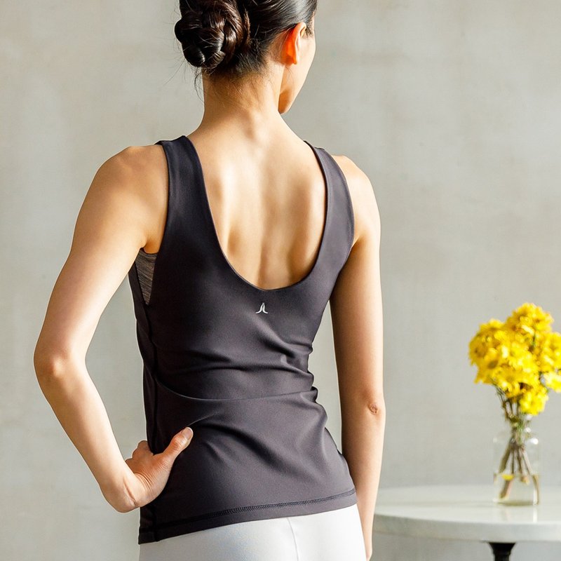 【NAMASTE】Andrea 袖下拼接瑜珈服 - 黑 - 女装瑜珈服 - 尼龙 黑色