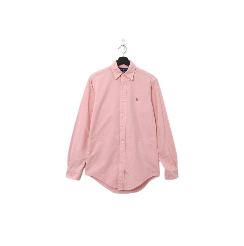 Back to Green-品牌衬衫 polo 粉色 卡其标 LP-01  vintage shirt - 男装衬衫 - 棉．麻 