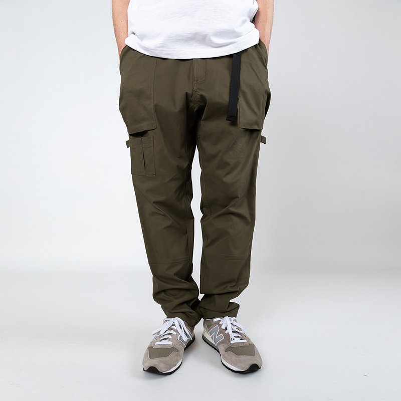 Cargo pants 多口袋可调节腰宽松微弹工装长裤 - 男士长裤 - 棉．麻 多色