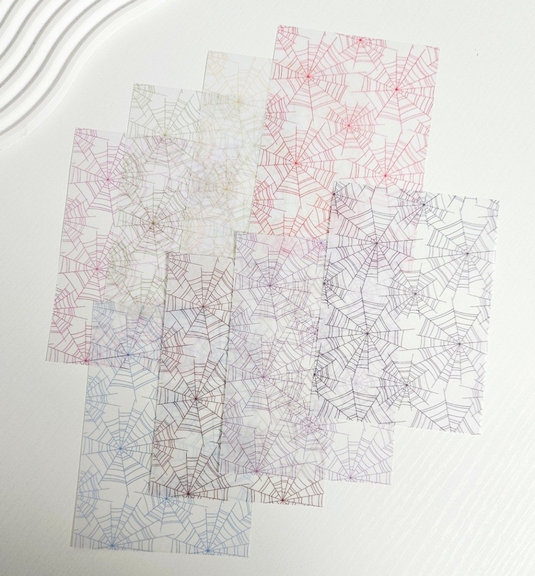蛛网描图纸 - 便条纸/标签贴 - 纸 多色