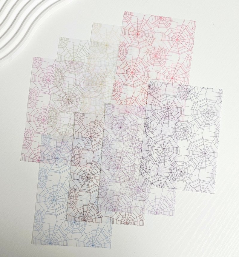 蛛网描图纸 - 便条纸/标签贴 - 纸 多色