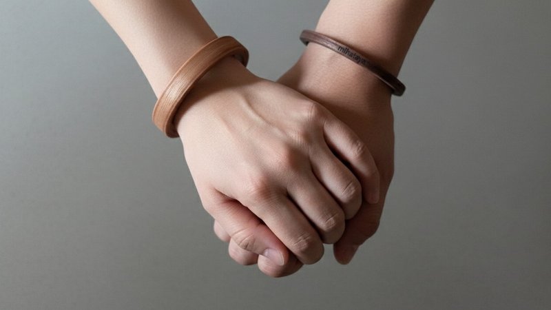 木质手环 - 轻盈款　　　胡桃木　/　樱桃木 - 手链/手环 - 木头 咖啡色