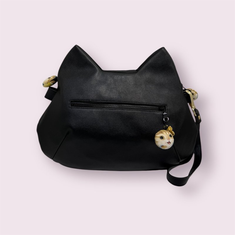 就爱猫-猫咪造型手拿侧背包 - 侧背包/斜挎包 - 人造皮革 