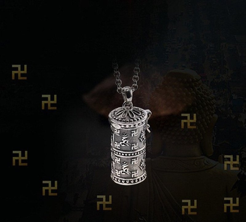 Real 925 Sterling Thai Silver Unisex Open Gaudencio Box Pendants without Chains - 长链 - 纯银 银色