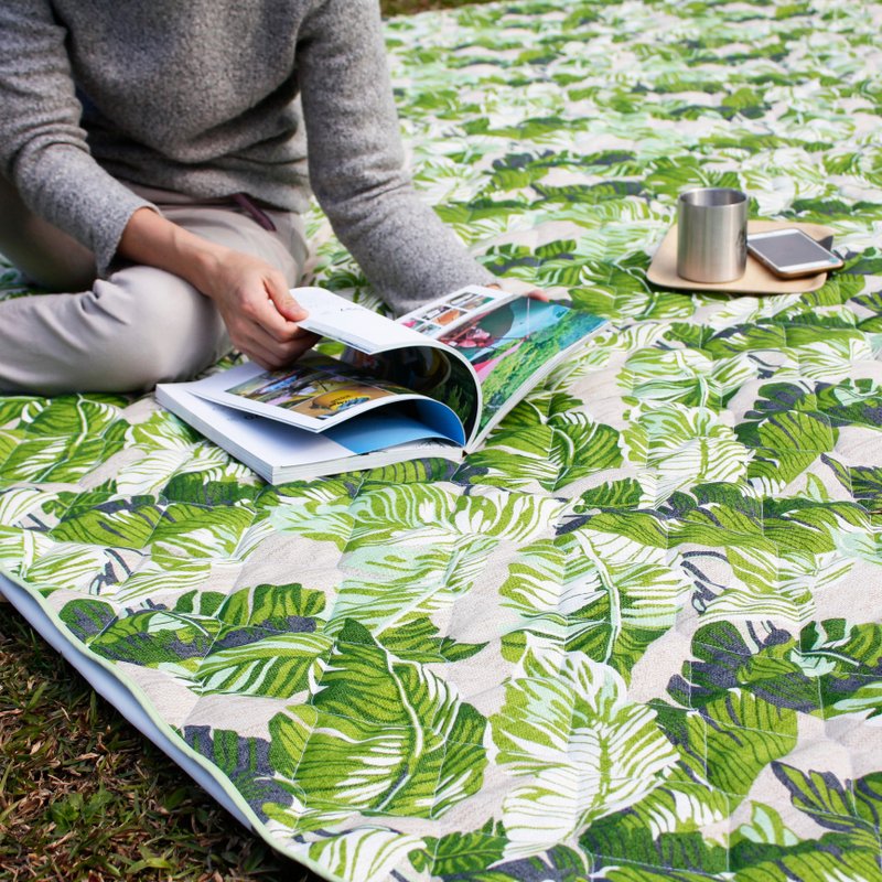 巨大特厚铺棉野餐垫/帐篷地垫(热带雨林) - 野餐垫 - 棉．麻 红色