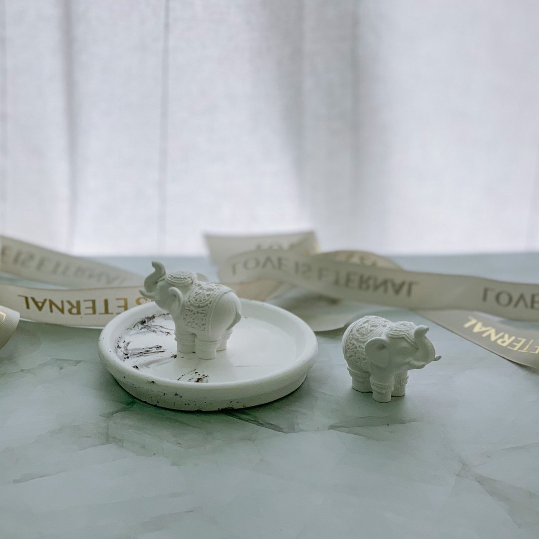 香氛造型扩香石-祈福好运大象 +5ml香精油 - 香薰/精油/线香 - 其他材质 