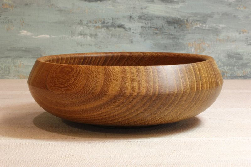 红鷄油手工浅钵 ZK-03 - 碗 - 木头 