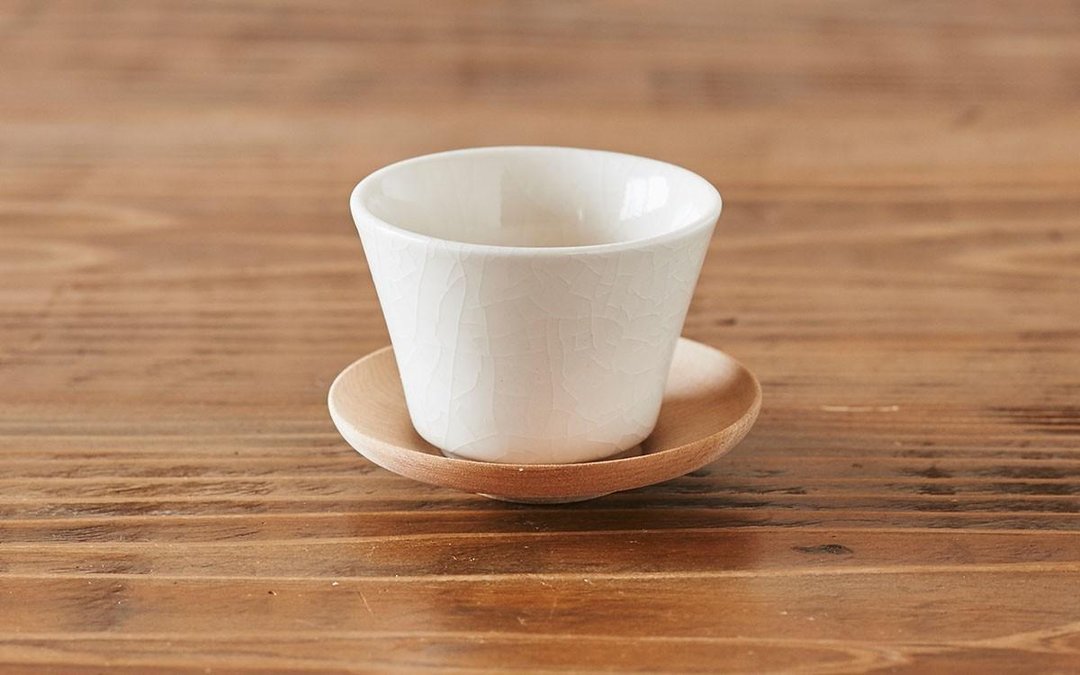 Cup plate Shiraki - 咖啡杯/马克杯 - 陶 卡其色