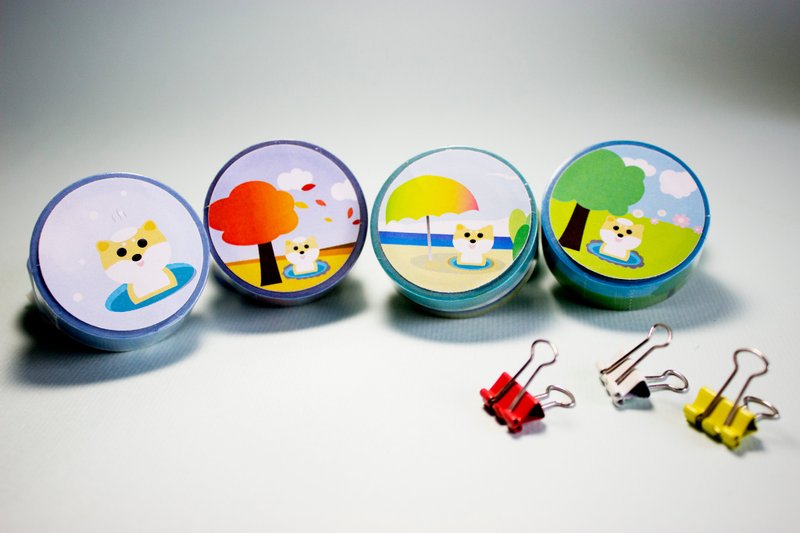 柴将纸胶带-四季大集合 - 纸胶带 - 纸 多色