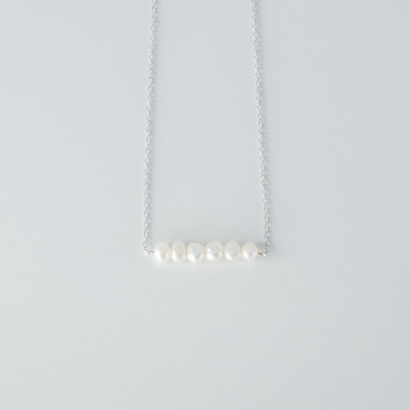 Balance 衡 淡水珍珠项链 925银抗氧化 两色 - 项链 - 纯银 