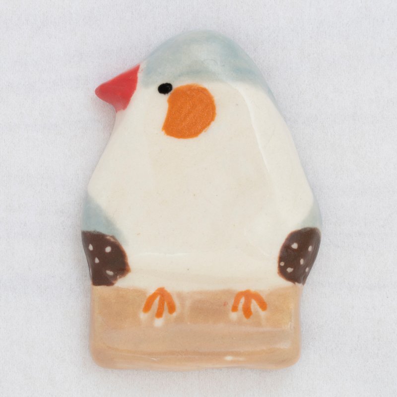 斑胸草雀筷子架企鹅男 - 筷子/筷架 - 陶 