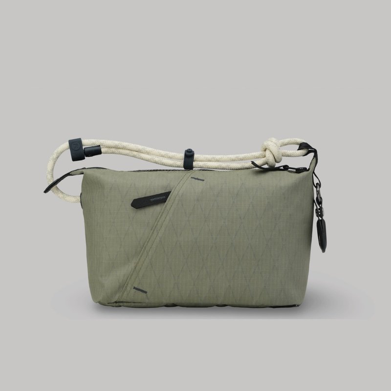 Bristol Quay (防割) 新松绿色 斜肩包 手提包 侧背包 肩带充电绳 - 侧背包/斜挎包 - 尼龙 绿色