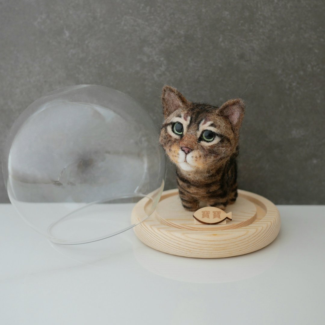 虎斑猫定制化羊毛毡  宠物定制 公仔 - 玩偶/公仔 - 羊毛 橘色