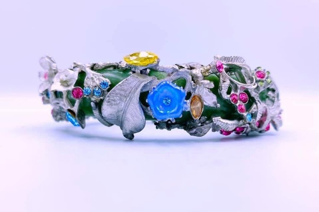 翡翠花圈_金工艺术品 - 摆饰 - 其他材质 