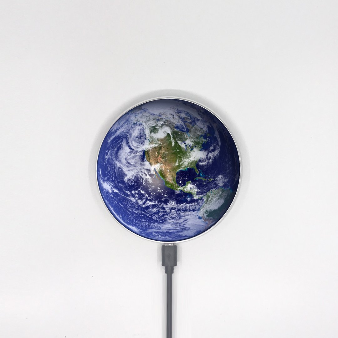 【蓝色地球】10W手机无线充电板 Wireless Charger 可定制 - 手机充电及周边 - 其他材质 蓝色