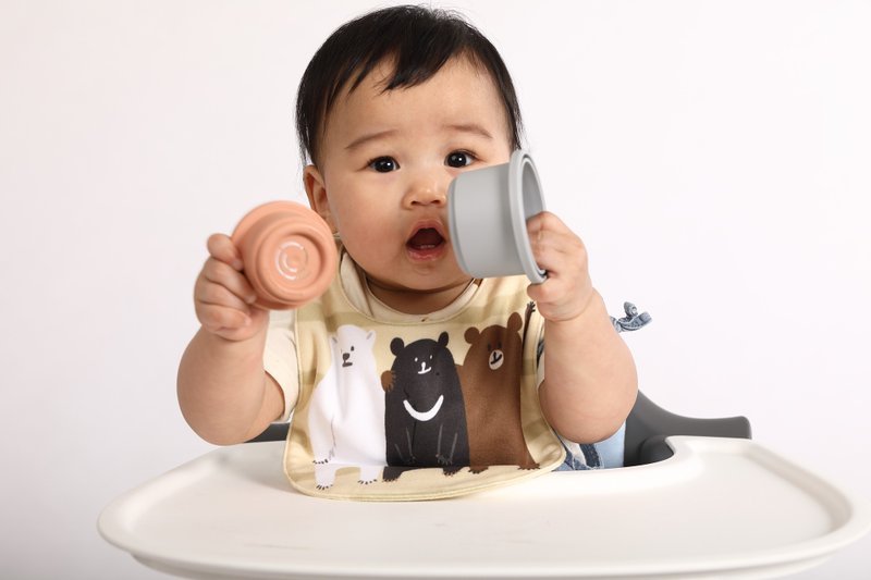 宝宝口水兜 熊麻吉【动物园派对】 - 围嘴/口水巾 - 其他材质 金色