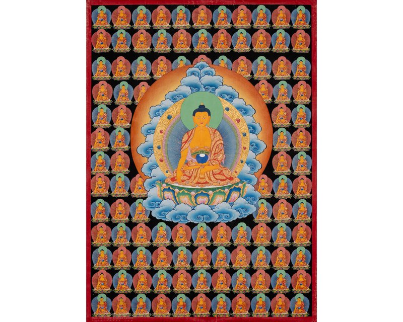 108佛唐卡：菩提的神圣描绘 - 墙贴/壁贴 - 其他材质 