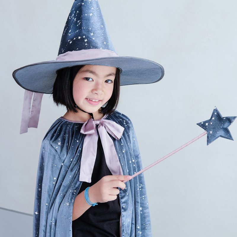 英国Mimi & Lula AW23_变装派对-质感灰星星魔法棒 - 婴儿饰品 - 聚酯纤维 
