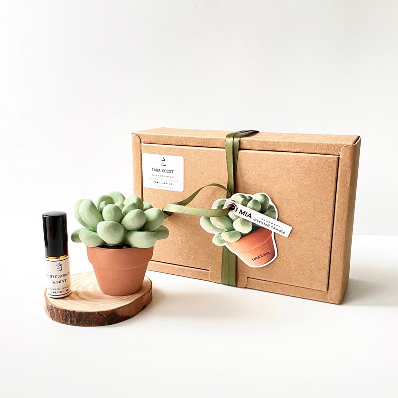 疗愈仙人掌Plus.1-C3 扩香石+香氛精油 5ML - 香薰/精油/线香 - 其他材质 