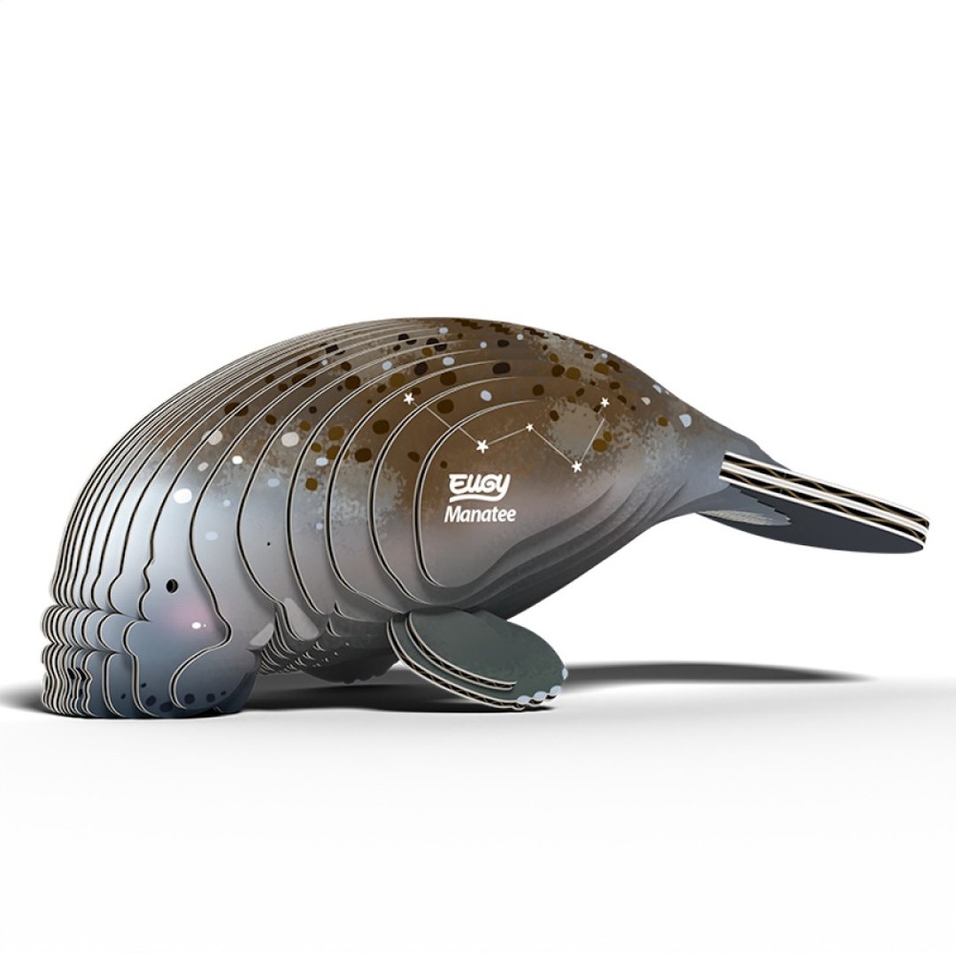 EUGY 3D坑纸拼图 - 122 海牛 - 拼图 - 纸 灰色