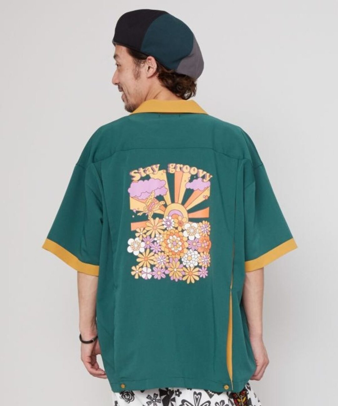 【热门预购】复古嬉皮花卉印花 保龄球衫 衬衫 男版(3色)CAA-3110 - 男装衬衫 - 其他材质 多色