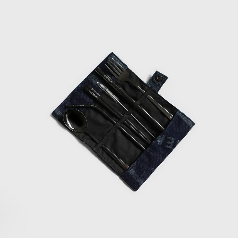 DYCTEAM - Stainless steel tableware set (深蓝) - 餐刀/叉/匙组合 - 其他金属 蓝色