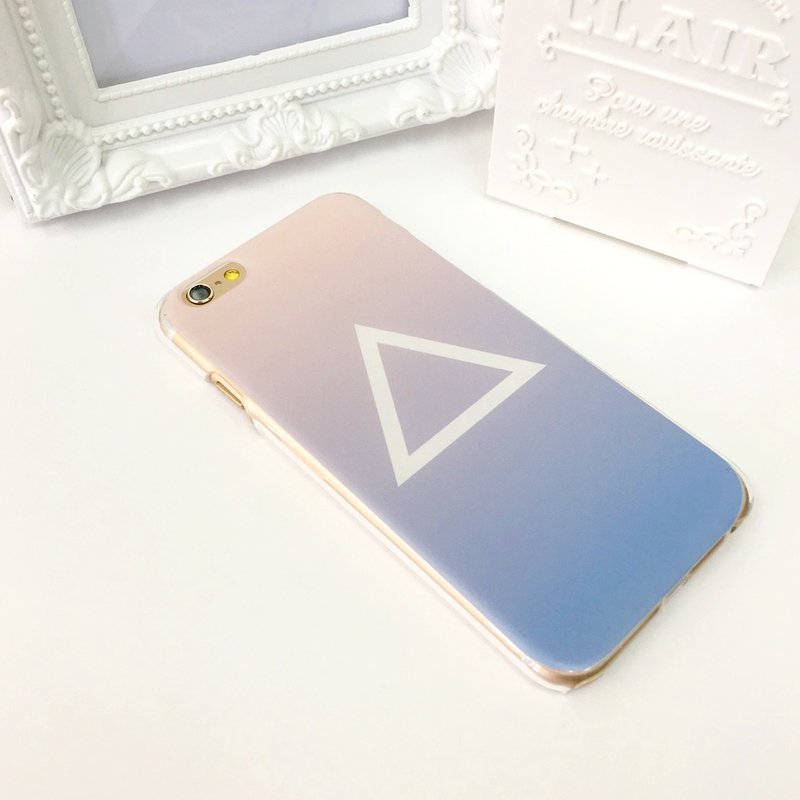 2016年颜色 玫瑰粉晶 宁静粉蓝 香港原创设计 三角形 iPhone X,  iPhone 8,  iPhone 8 Plus, iPhone 7, iPhone 7 Plus, iphone 6/6S , iphone 6/6S PLUS, Samsung Galaxy Note 7 透明手机壳 - 其他 - 塑料 