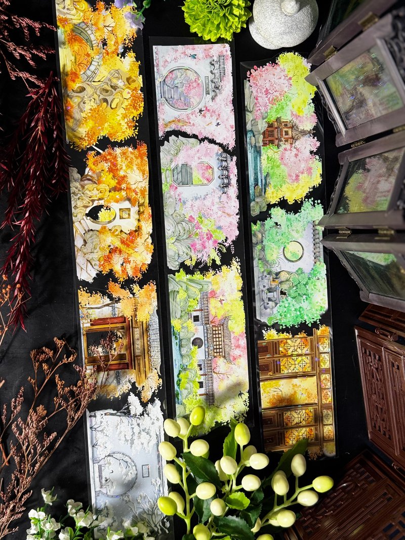 江南旧城谙 PET 纸胶带 白墨贝壳光 10米卷 - 纸胶带 - 塑料 多色