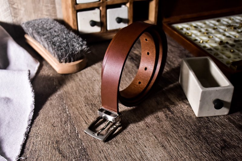 【皮革体验课程】新北芦洲 质感皮带 30 mm - 皮件 - 真皮 