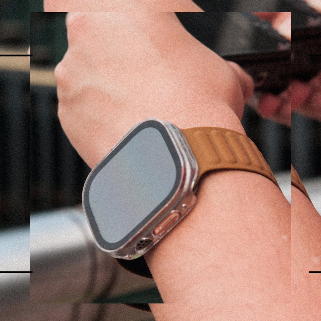(瑕疵品) ARMOR Apple Watch Ultra 49mm 9H 钢化玻璃高清保护壳 - 数码小物 - 其他材质 透明